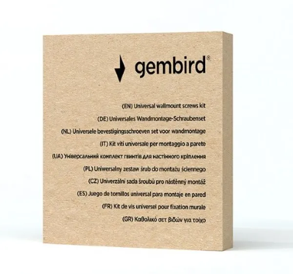 GEMBIRD WM-KIT-01 Univerzalni komplet šrafova za montažu na zid TV nosaca Slika 1