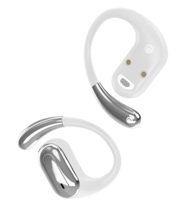 GEMBIRD OWS-01-W Gembird bluetooth V5 open-ear slusalice, TWS, white Slika 4