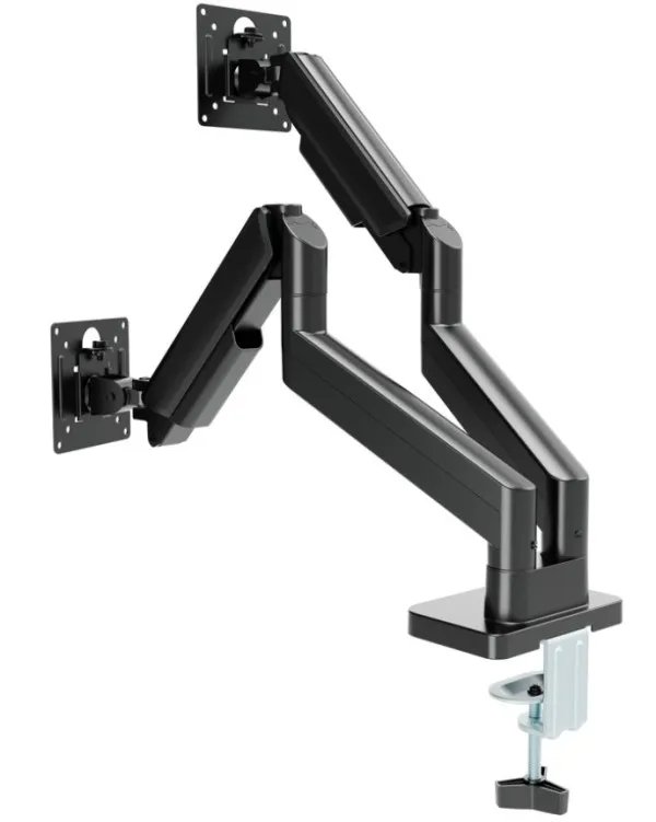 MA-DA2-06 Gembird Podesivi dupli stoni drzac za monitor, tilt, 17-32 max.10kg Black Slika 5