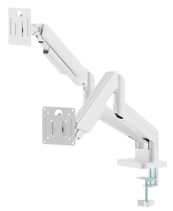 MA-DA2-06-W Gembird Podesivi dupli stoni drzac za monitor, tilt, 17-32 max.10kg White Slika 6
