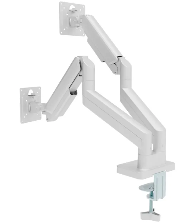 MA-DA2-06-W Gembird Podesivi dupli stoni drzac za monitor, tilt, 17-32 max.10kg White Slika 10