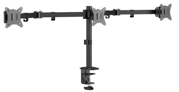 GEMBIRD MA-D3-01 Gembird Podesivi stoni drzac za monitor sa tri ruke,tilt,rotacija, okretanje, 17-27 max.7kg Slika 1