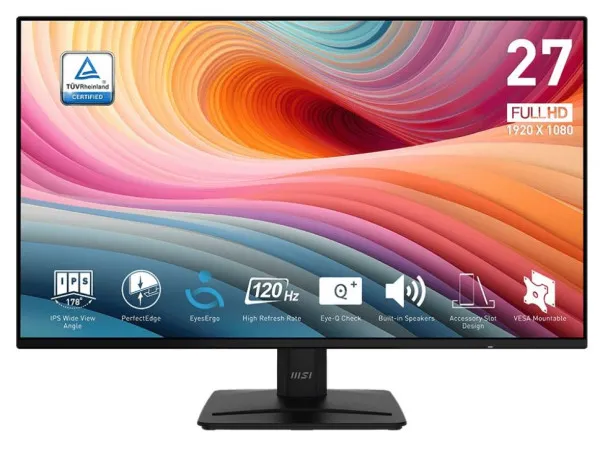 Monitor 27 MSI PRO MP271A E2 FHD IPS 120Hz 1ms HDMI, DP, VGA Slika 1