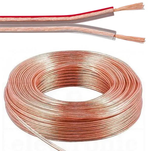 GEMBIRD KABL-AUDIO-2X1.50/TP Kabl za zvucnike, mikrofon, napajanje, 2x1.5mm Transparentni 100m Slika 1