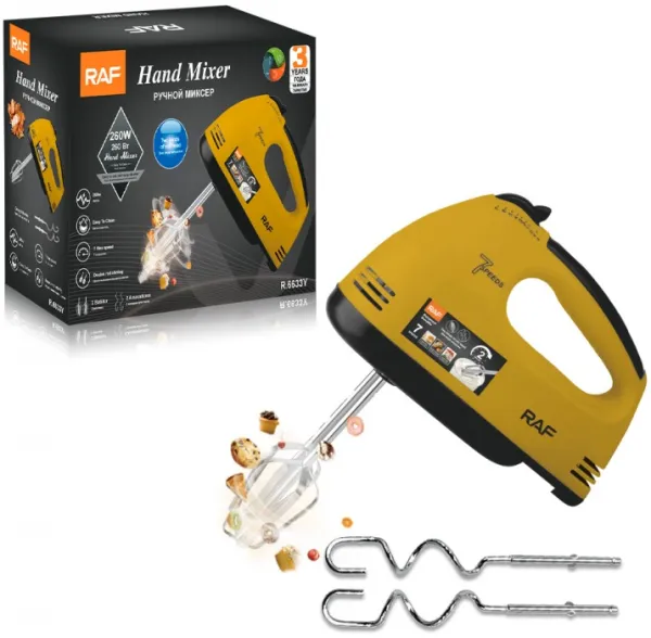 RAF R.6633Y RUCNI MIKSER ŽUTI, 270W Slika 2