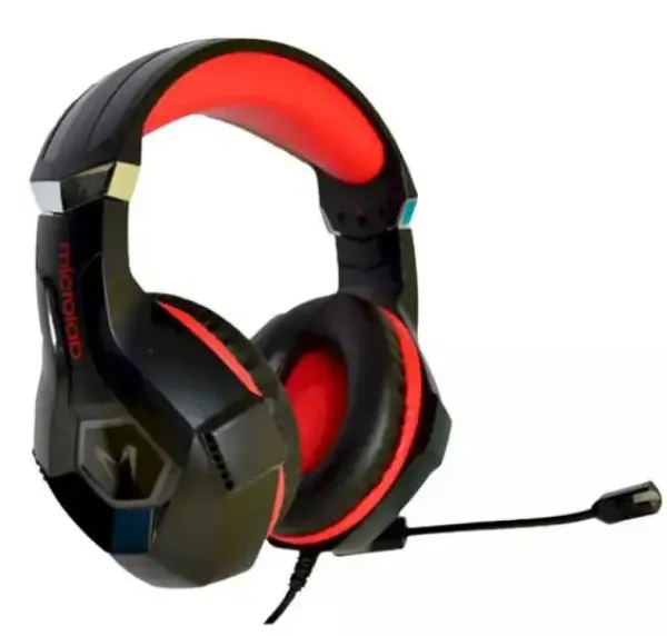 MICROLAB Microlab G7 Gejmerske slusalice sa mikrofonom 40mm/32Ohm, color LED, 3.5mm + USB red/black Slika 5