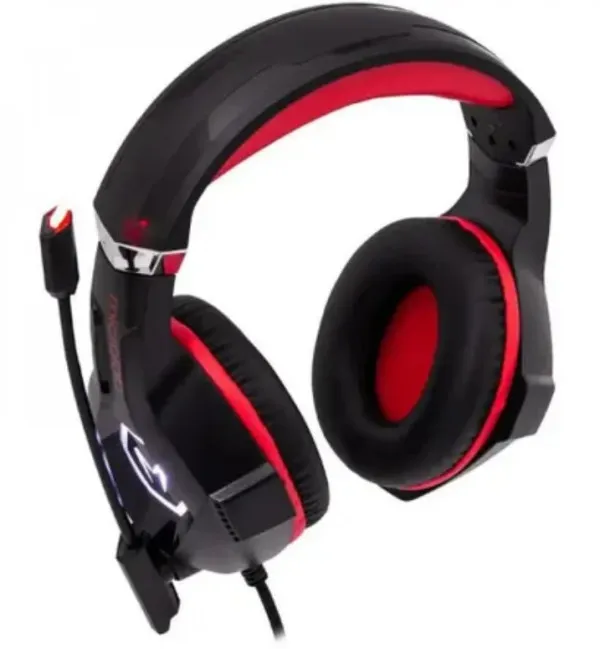 MICROLAB Microlab G7 Gejmerske slusalice sa mikrofonom 40mm/32Ohm, color LED, 3.5mm + USB red/black Slika 3