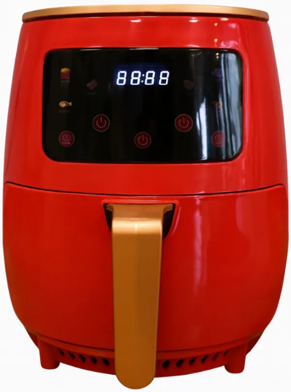 QUANTEK Q1301RD AIR FRYER SA TAJMEROM, LCD, 6L, 1600W, CRVENA Slika 2
