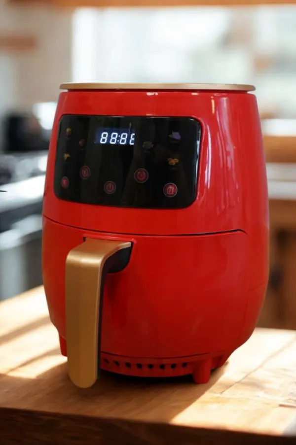 QUANTEK Q1301RD AIR FRYER SA TAJMEROM, LCD, 6L, 1600W, CRVENA Slika 3