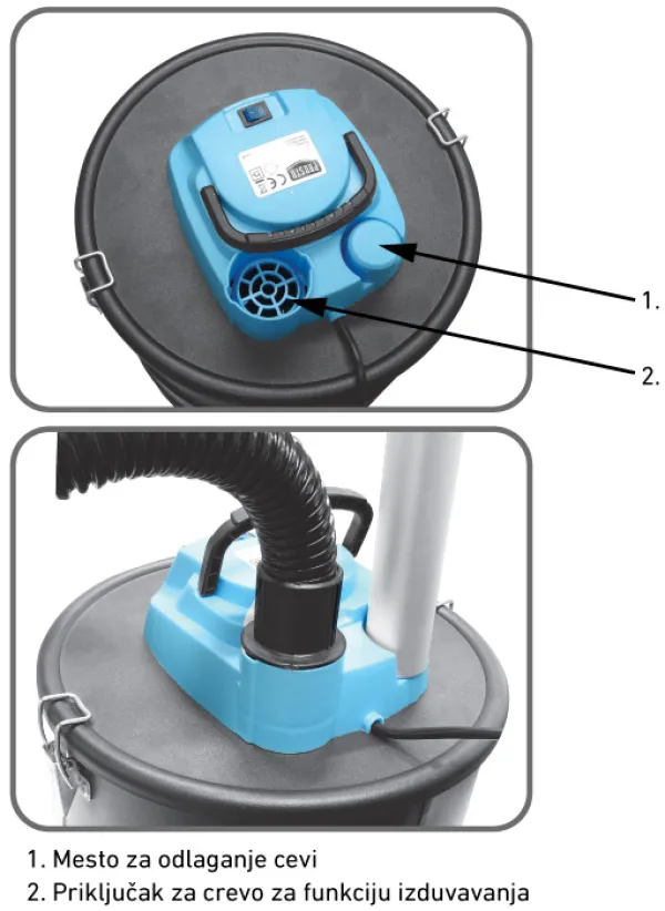 PROSTO Usisivac za pepeo 15l, 1000W Slika 3