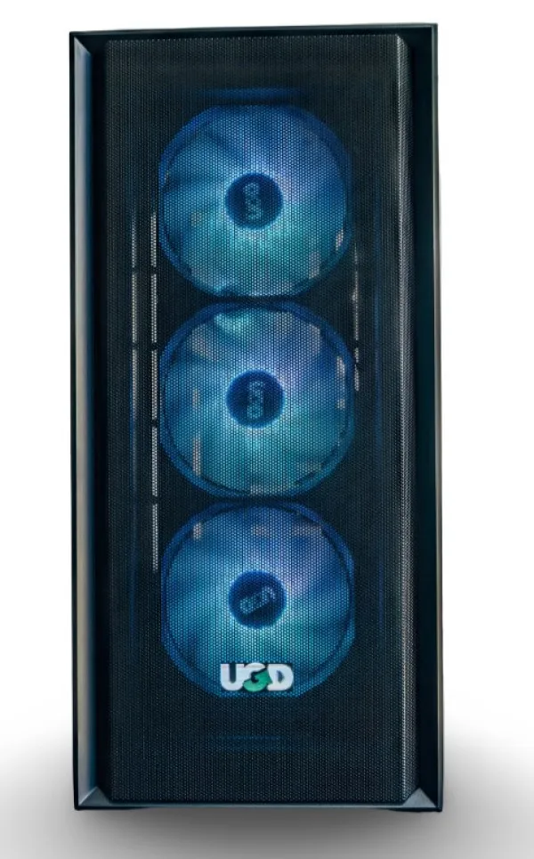 UGD Kuciste Tracer 2234 ATX, providna stranica, ugradjena 4xRGB kulera, Crno Slika 1