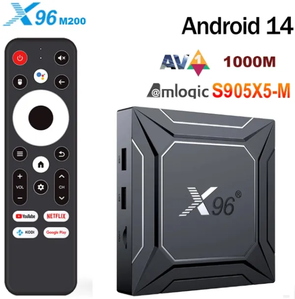 GEMBIRD GMB-X96 M200 2/16GB smart TV box S905X5M quad ARM G310V2, 2x4K 2.4&5G, 1000M, BT, Android 14 Slika 8