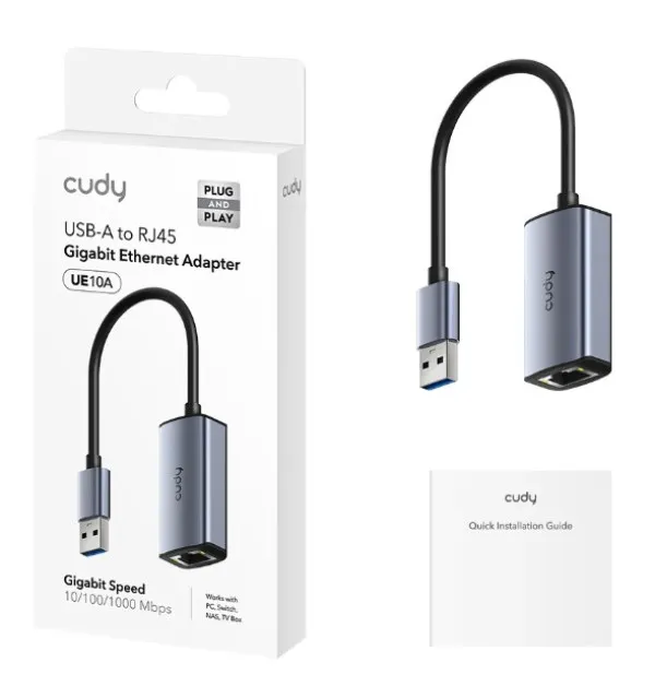 Cudy UE10A USB 3.0 to Fast Ethernet LAN adapter 10/100/1000 ( mrezna kartica) Slika 6
