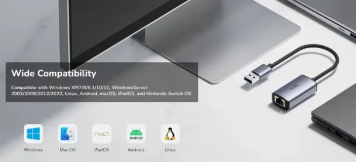 Cudy UE10A USB 3.0 to Fast Ethernet LAN adapter 10/100/1000 ( mrezna kartica) Slika 3