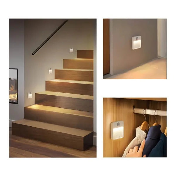 Punjiva noæna LED lampa sa PIR senzorom,25lm,USB Slika 4