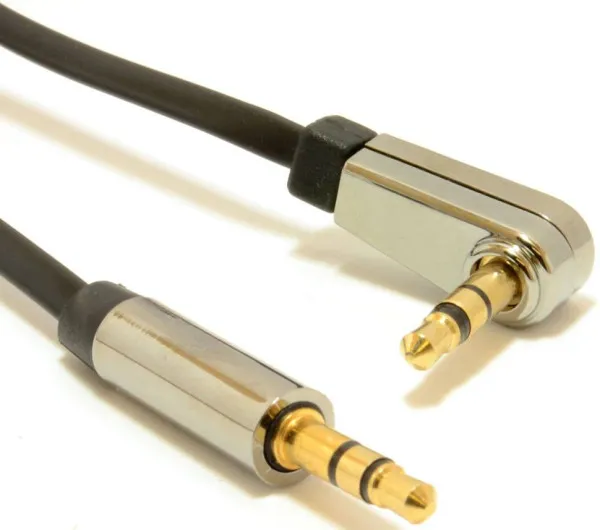 CCAPB-444L-1M Gembird AUX 3.5mm stereo plug to 3.5mm desni ugao stereo plug audio kabl pozlaceni 1m Slika 4