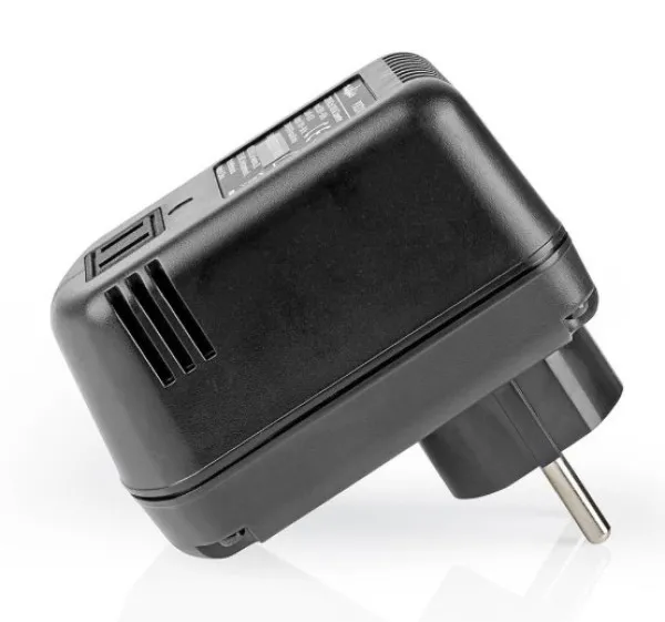 NEDIS POCO104 Konvertor snage, 230V AC 50Hz, 30W, Euro, Black Omogucava upotrebu opreme iz SAD u Evropi Slika 5