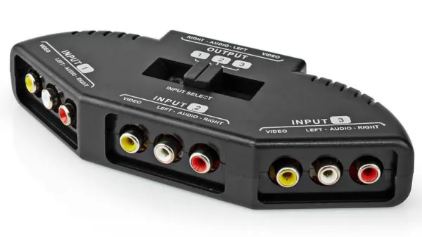 NEDIS VSWI2403BK Kompozitni video prekidaè, 3 ulaza na 1 izlaz, 1024x576 Slika 6