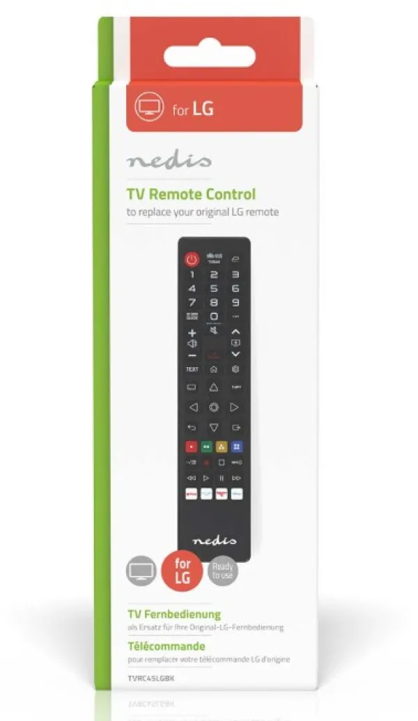 NEDIS TVRC45LGBK Univerzalni daljinski upravljac za LG, Amazon Prime/Disney/Netflix/Rakuten TV Slika 3