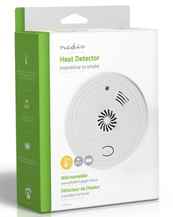 NEDIS DTCTH10WT Alarm za toplotu Na baterije, 85db, ABS, Bela Slika 5