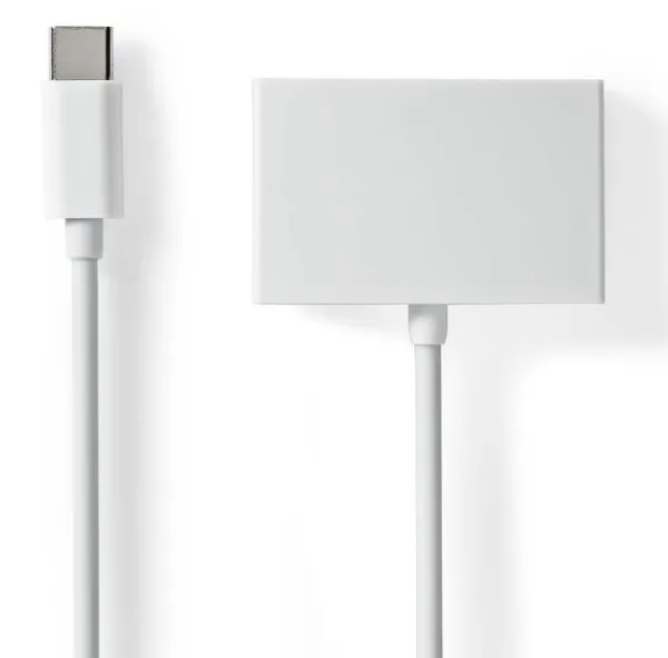 NEDIS CCGB65900WT01 USB-C adapter 2.0 na 3,5mm ženski, 0,1m, Okrugli, Niklovani, ABS/PVC Slika 4