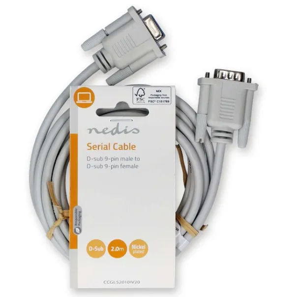 NEDIS CCGL52010IV20 Serial Cable D-SUB 9-Pin muski na D-SUB 9-Pin zenski, 2m Slika 2