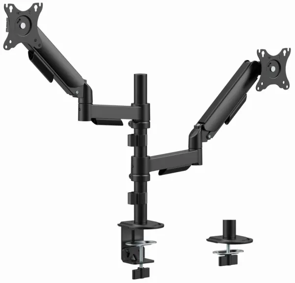 MA-DA2P-02 Gembird Podesivi dupli stoni drzac za monitor, tilt, 17-32 max.9kg Slika 5