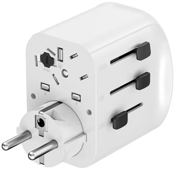 Travel adapter TPA-EU2A1C15-01-W Gembird Univerzalni, sa uzemljenjem 15W Slika 8