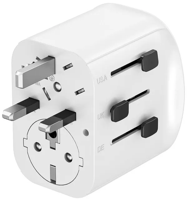 Travel adapter TPA-EU2A1C15-01-W Gembird Univerzalni, sa uzemljenjem 15W Slika 7