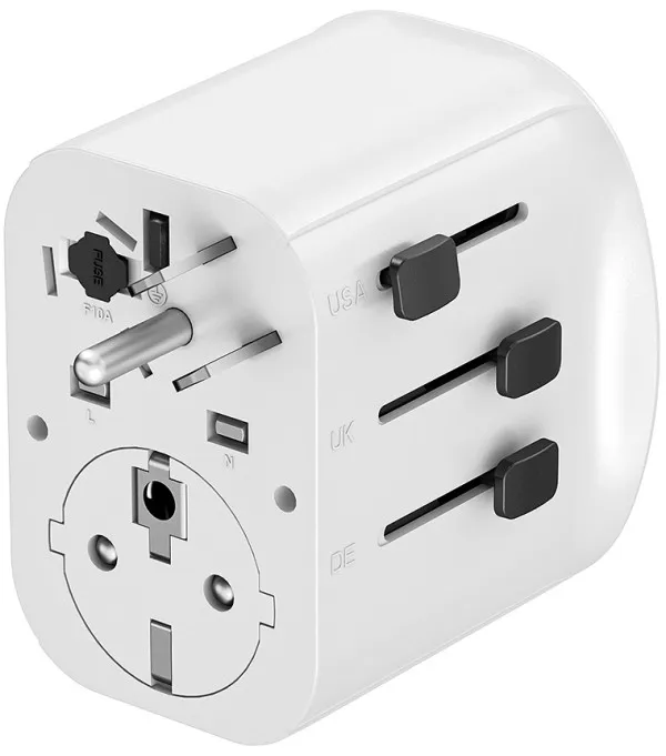 Travel adapter TPA-EU2A1C15-01-W Gembird Univerzalni, sa uzemljenjem 15W Slika 6