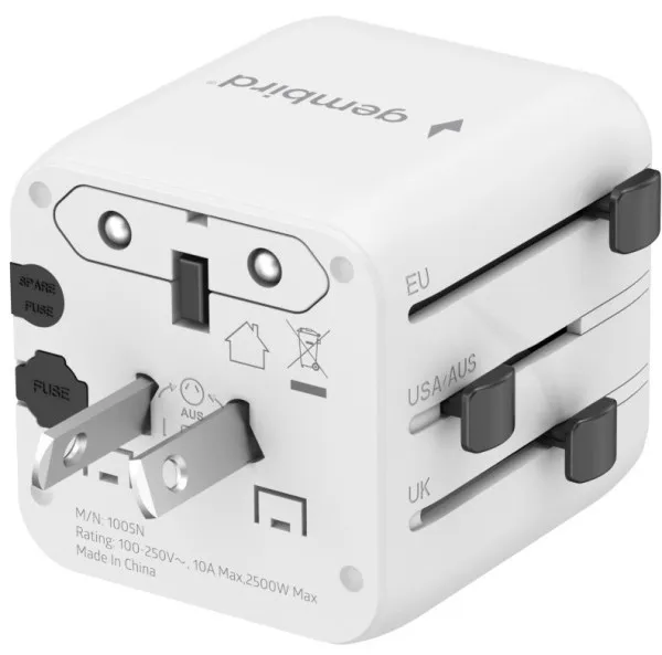 Travel adapter TPA-INT-01-W Gembird Univerzalni Slika 6