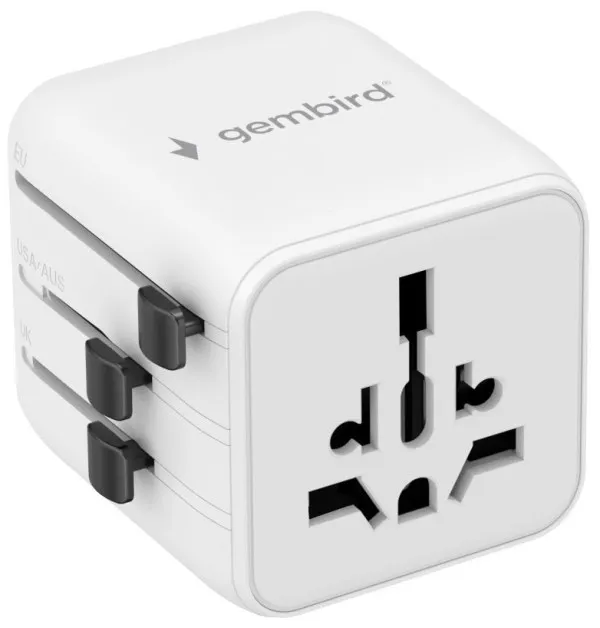 Travel adapter TPA-INT-01-W Gembird Univerzalni Slika 8