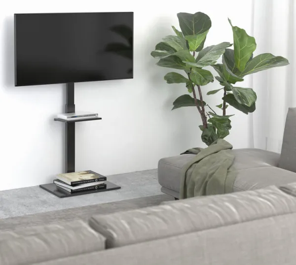 TVS-55T-02 Gembird Mobilni sto sa tockicima, tilt, 32-55, crne boje Slika 6