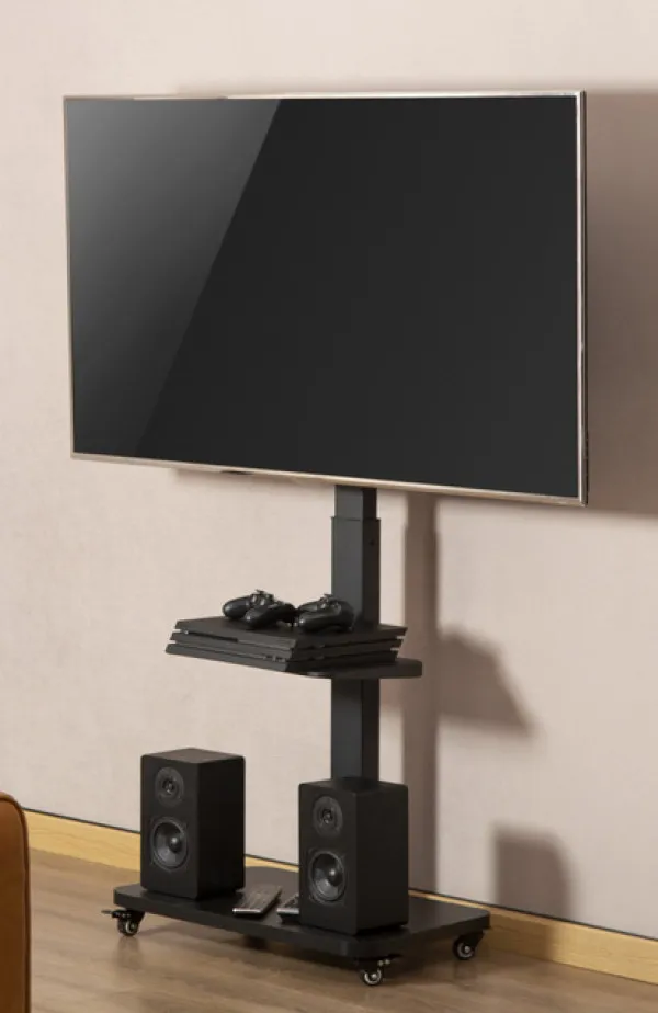 TVS-75S-02 Gembird Mobilni sto sa tockicima, 37-75, crne boje Slika 6