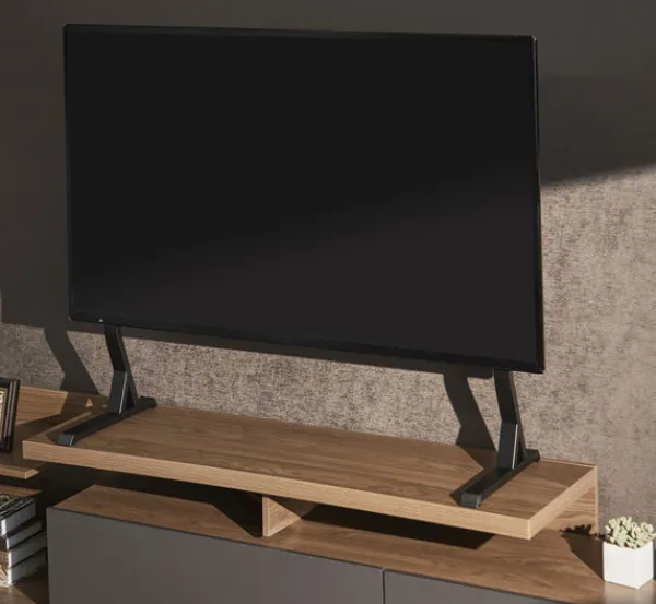 TVS-D90F-01 Gembird stoni TV stalak, VESA 45-90, crne boje Slika 6