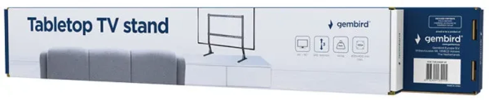 TVS-D90F-01 Gembird stoni TV stalak, VESA 45-90, crne boje Slika 2