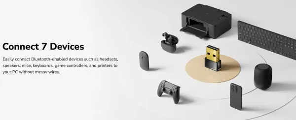 Cudy BU530 Bluetooth 5.3, Nano USB Adapter (alt.BTD-MINI) Slika 2