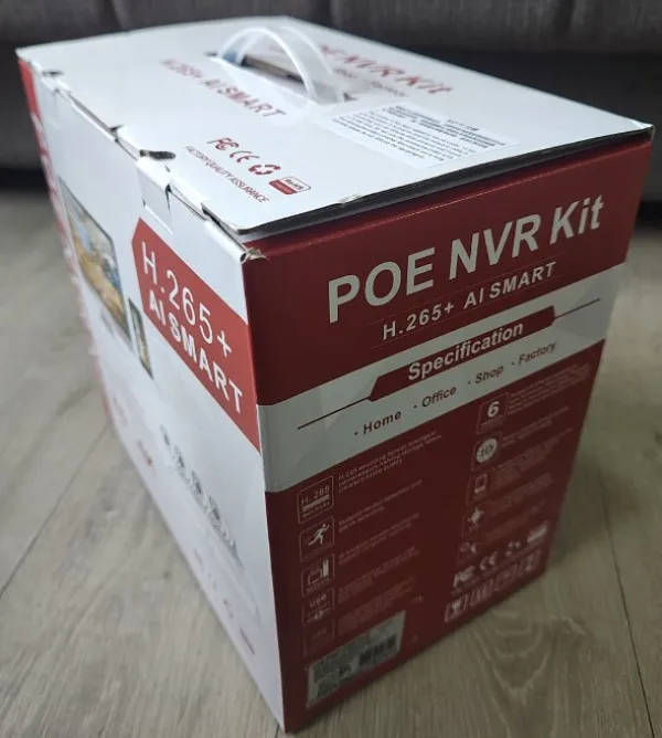 GEMBIRD CAM-IP5MP-POEKIThi4W HI EASY GMB kamera 5 mpix set full color IP 4 kamere POE NVR sa mikr Slika 2