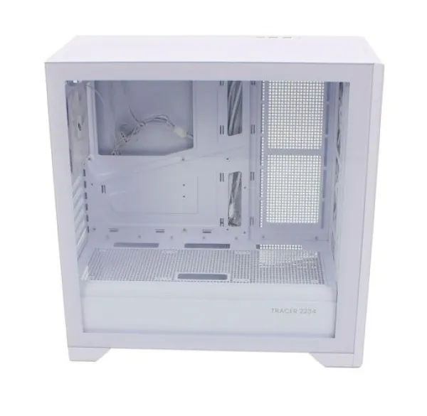 Kuciste UGD Crate Tracer 2234 providna stranica, ugradjena 4xRGB kulera, Belo Slika 9