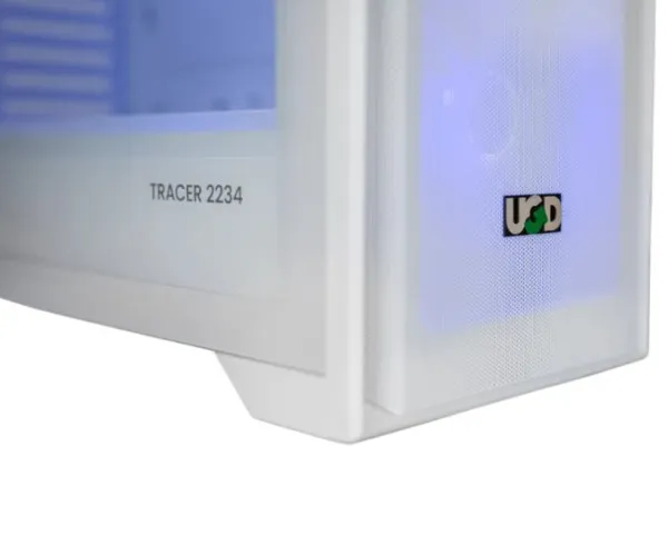 Kuciste UGD Crate Tracer 2234 providna stranica, ugradjena 4xRGB kulera, Belo Slika 4