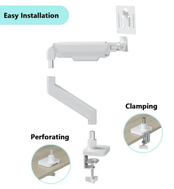 MA-DA1-04-W Gembird podesivi drzac za monitor, tilt, 17-32 max.10kg White Slika 4