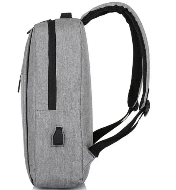 NCC-15-KLB011 Gembird Ranac poslovni Sivi za laptop 15,6inc 41x28x12cm USB konektor, 420g Slika 4