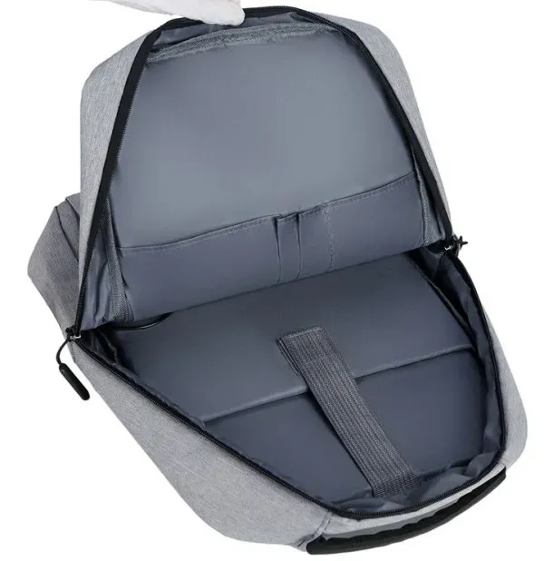 NCC-15-KLB011 Gembird Ranac poslovni Sivi za laptop 15,6inc 41x28x12cm USB konektor, 420g Slika 1