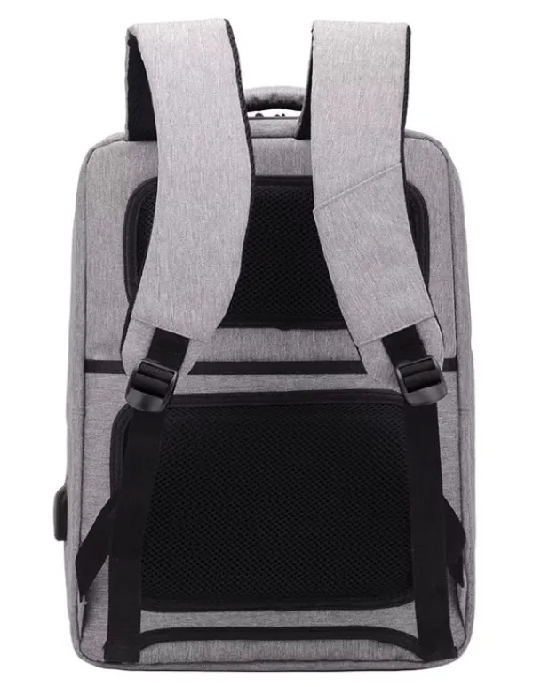 NCC-15-KLB012 Gembird Ranac poslovni Sivi za laptop 15,6inc 41x30x15cm USB konektor, 950g Slika 6