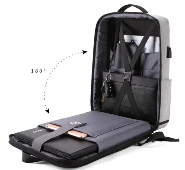 NCC-15-KLB022 Gembird Ranac za laptop 15,6inc 42x30x12cm, USB konektor, brava za zakljucavanje, 800g Slika 8