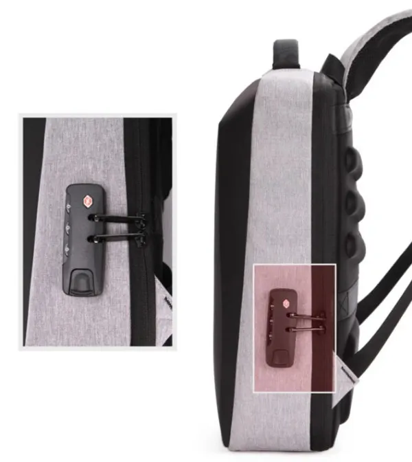 NCC-15-KLB022 Gembird Ranac za laptop 15,6inc 42x30x12cm, USB konektor, brava za zakljucavanje, 800g Slika 2