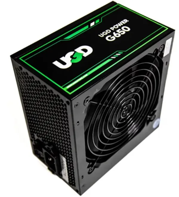 UGD Kuciste Tracer 2234 PSU-650W G650 ATX, providna stranica, ugradjena 4xRGB kulera, Crno SA NAPAJANJEM Slika 8