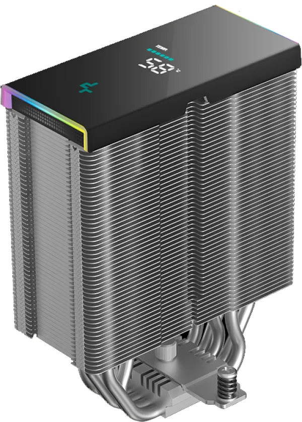 DeepCool AK500S DIGITAL SE 5xHeat Pipe, Real-Time CPU Screen, 1x120mm 1850 rpm 68,99 CFM, Intel/AMD Slika 2