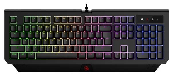 A4 TECH A4-B120N A4Tech Bloody NEON efekt, Gejmerska tastatura USB, US, Crna Slika 1