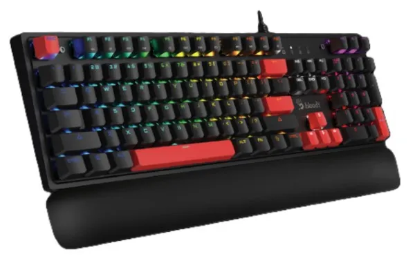 A4 TECH A4-S525N A4Tech Bloody Mehanicka RGB Gejmerska tastatura + Oslonac za zglob Slika 5